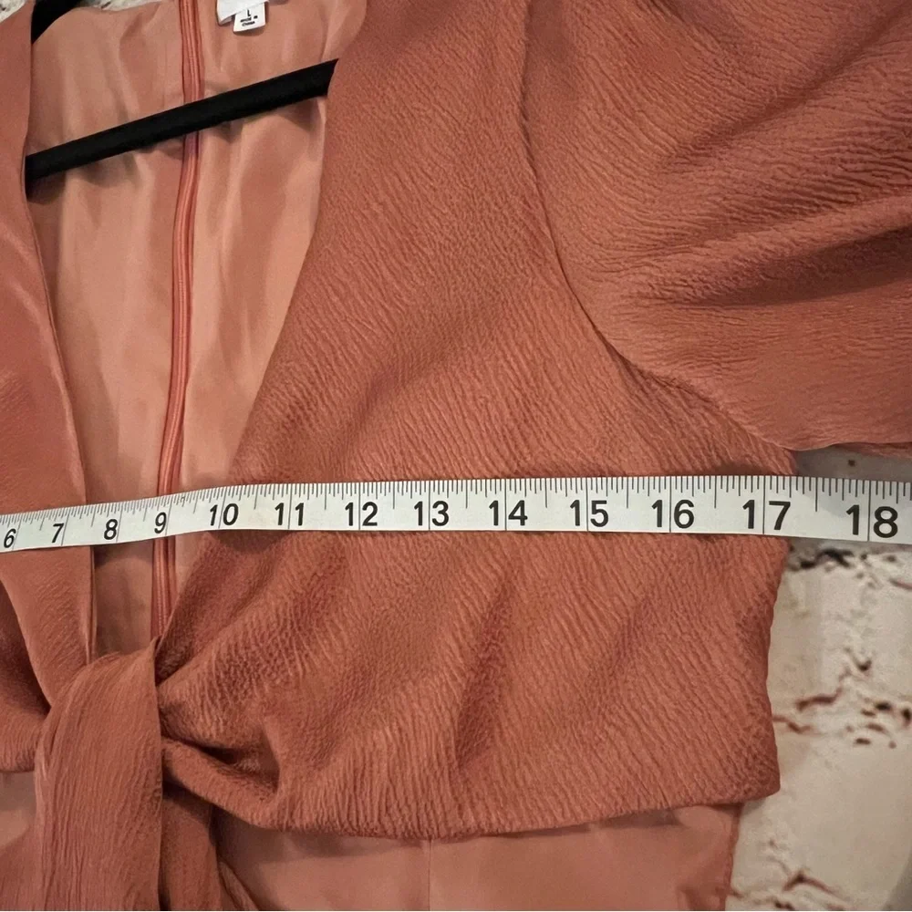 🌱Lelis Collection Copper Cutout Long Sleeve Romper Size L - Picture 5 of 7